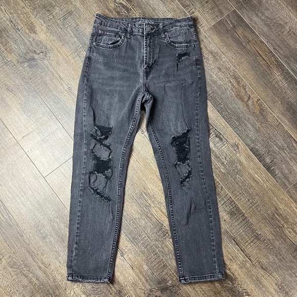 Wild Fable Distressed Black Jeans Pants Denim ((size 2)) - Picture 1 of 9